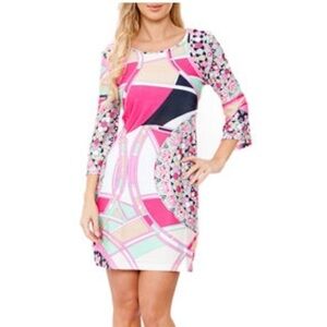 White Mark Couture Collection women’s mint pink Nikki bell sleeve dress size S